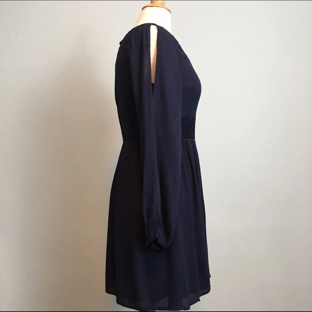 ModCloth Navy Heritage Festival A-Line Lace Dress - Image 4