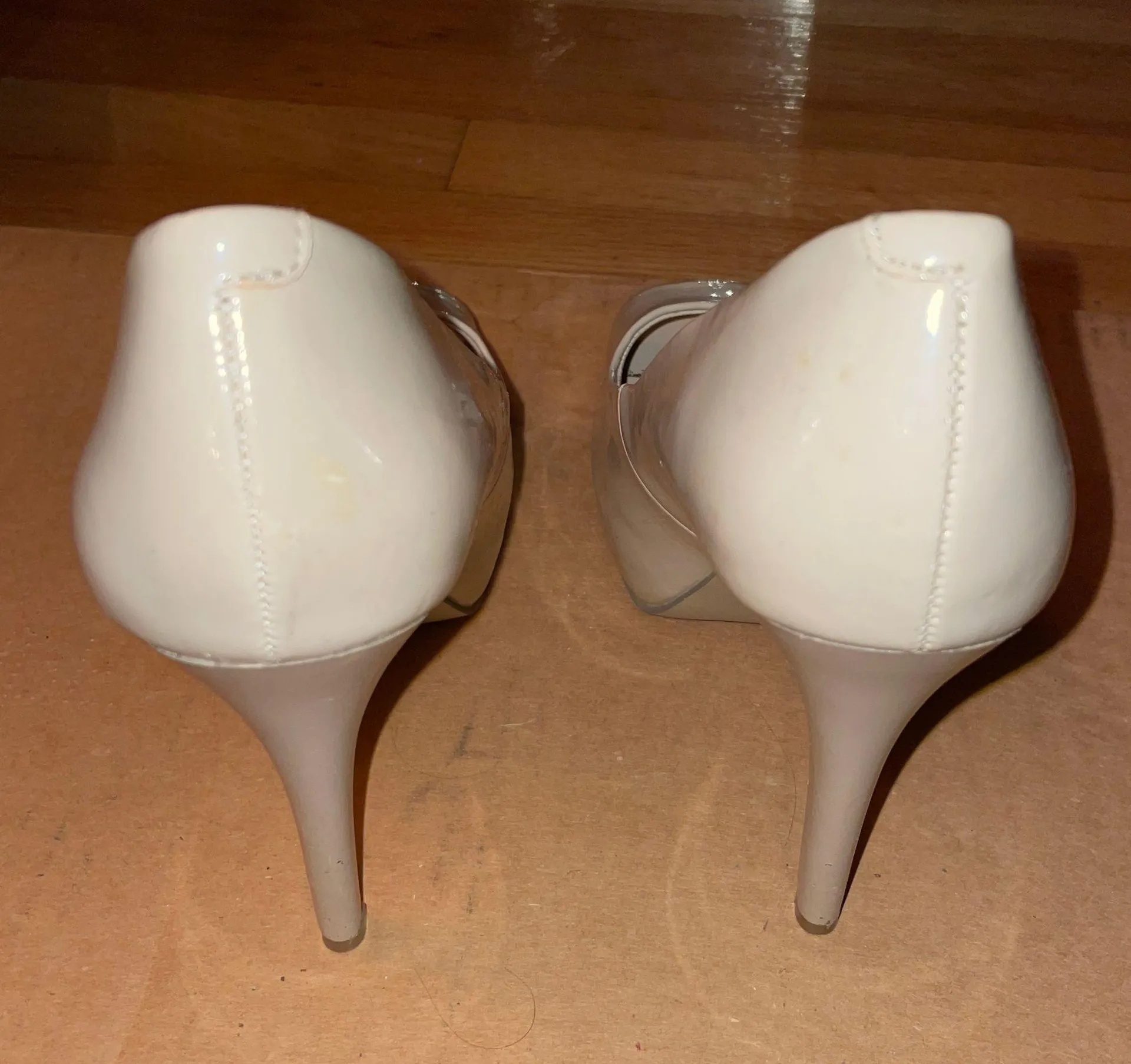 Nude Open Toe Heels - Image 3