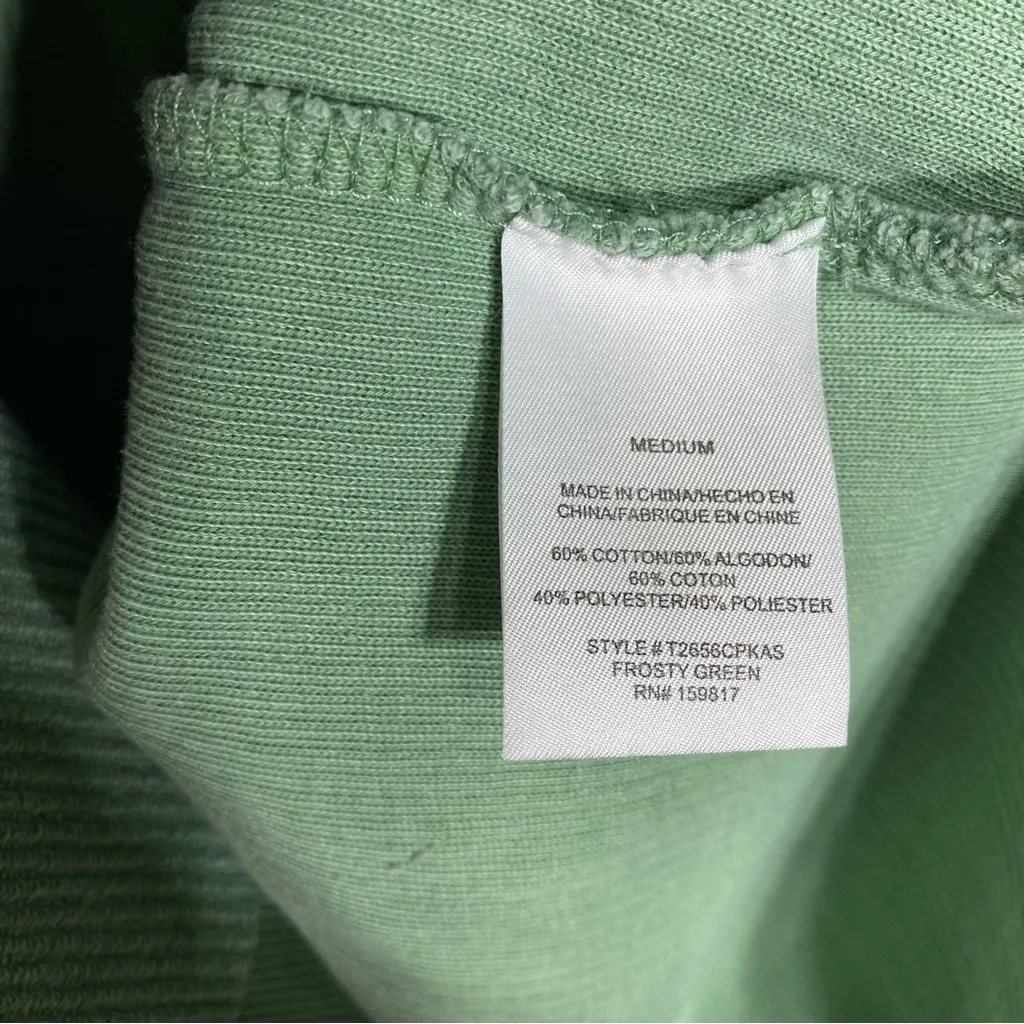 Happy Face Green Sweatshirt Size M - Image 7