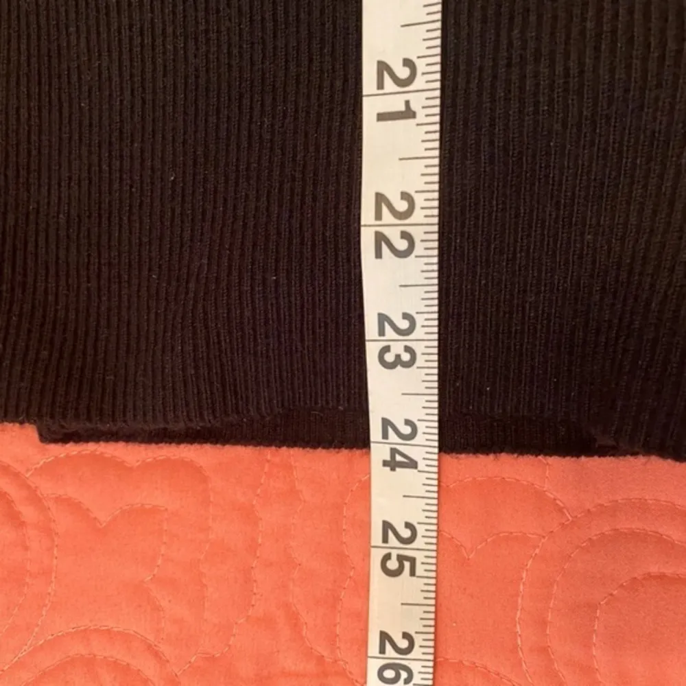 WHITE HOUSE BLACK MARKET| Black Short Chiffon Sleeve Sweater. Size S - Image 11