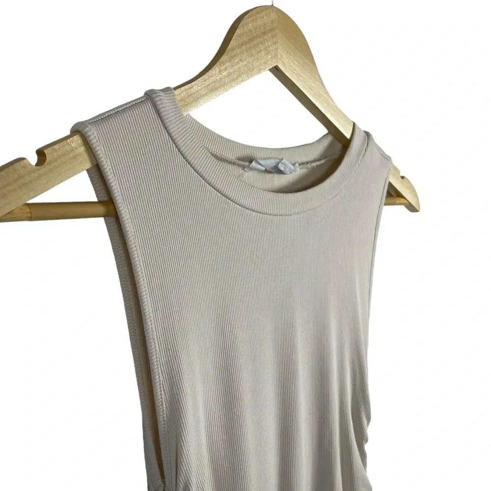 Steve Madden BB Dakota Smokeshow Ribbed Bodycon Mini Dress in Beige Size S - Image 10