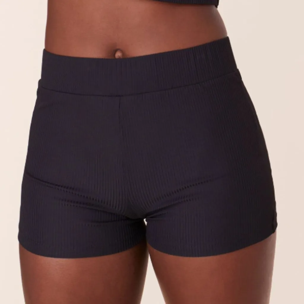 Mindy X Andie Swim The Marco Black Shorts Swimsuit Cover-up size XXL NWT - Image 1