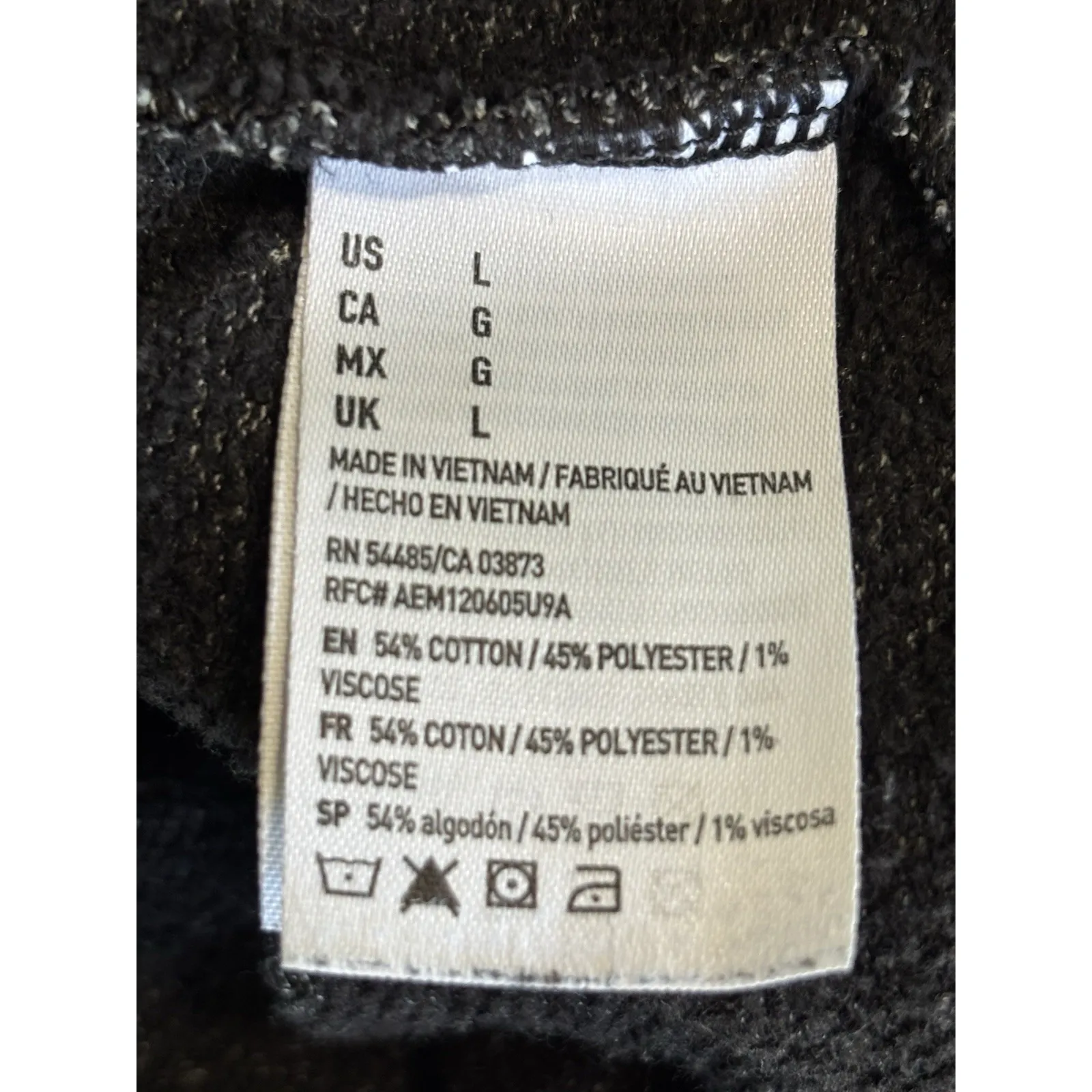 American Eagle  Gray Zip Up‎ Sweat Jacket Zip Pockets Snaps Size Large Warm - Image 7