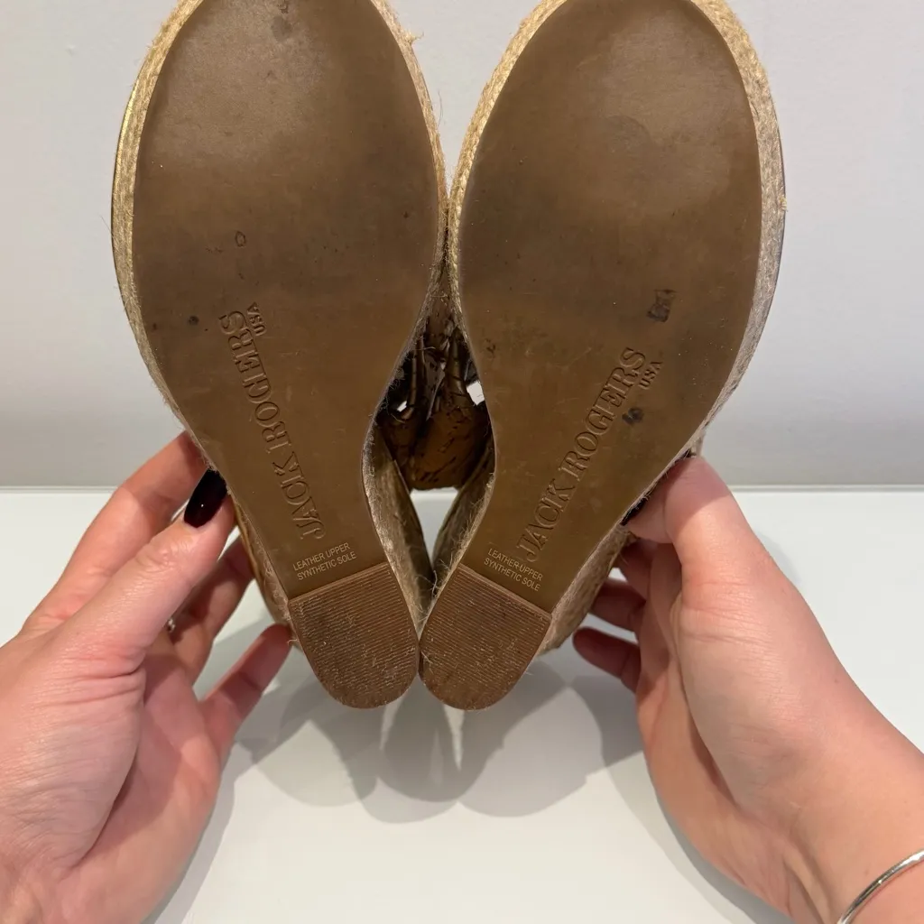 Jack Rogers Wedge Sandals Size 8 - Image 6