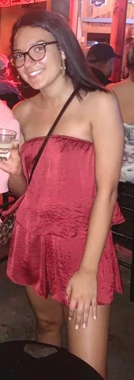 Honey Punch red romper - Image 3