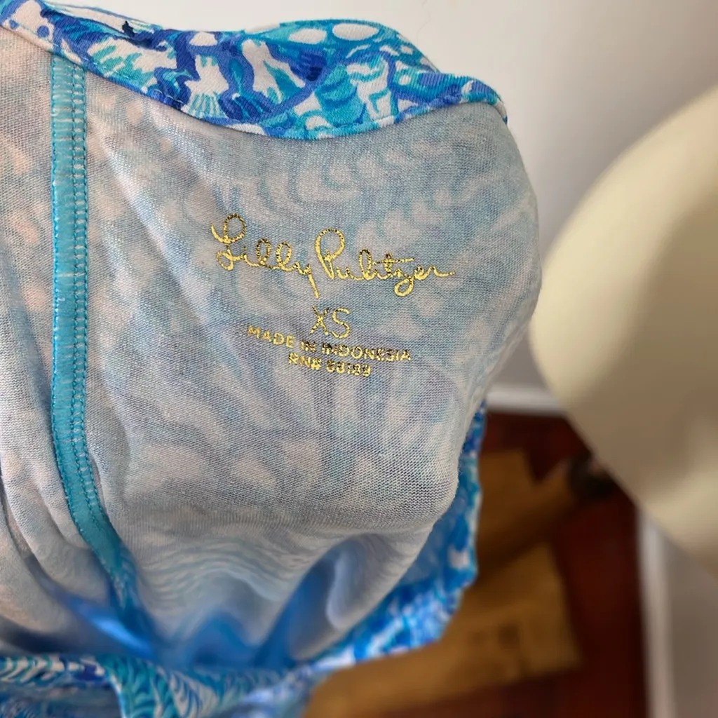 UPF 50‎ Lilly Pulitzer Sophiletta Maxi Dress in Amalfi Blue By The Seashore - Image 10