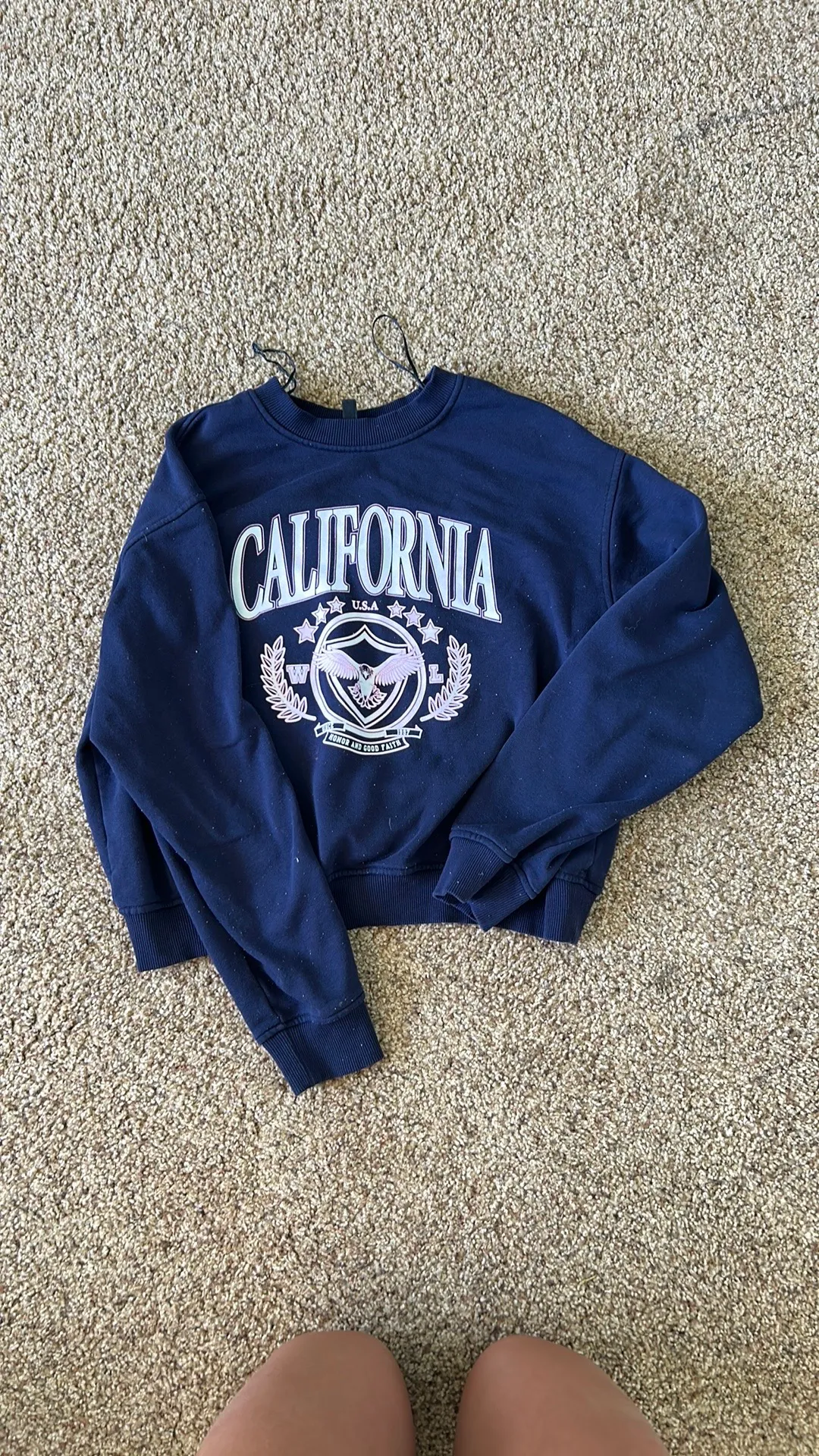 Women’s Navy Blue Crew Neck. - Image 2