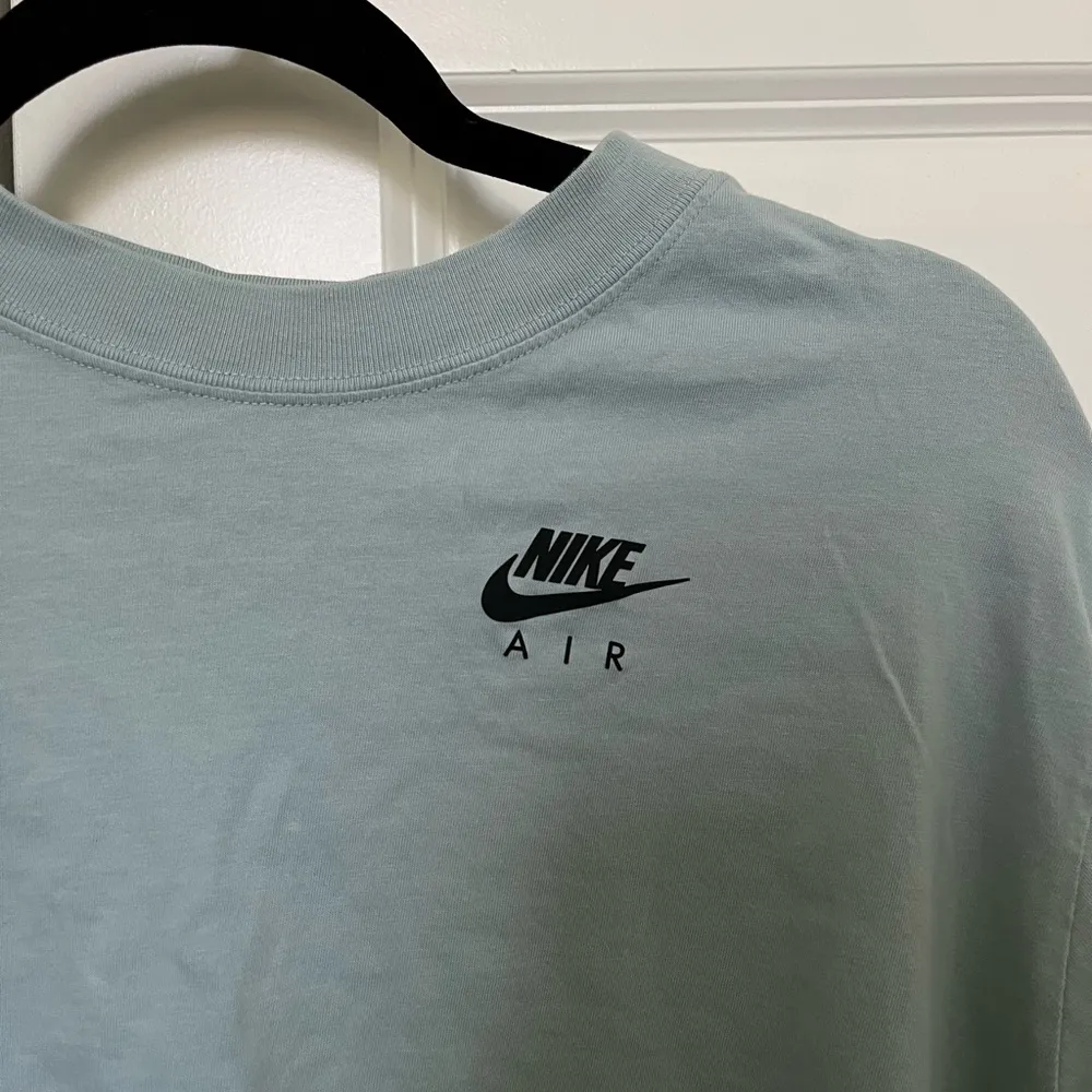 NWOT Nike Air Teal Long Sleeve Tee Shirt with Brand Name On Sleeve - Image 3