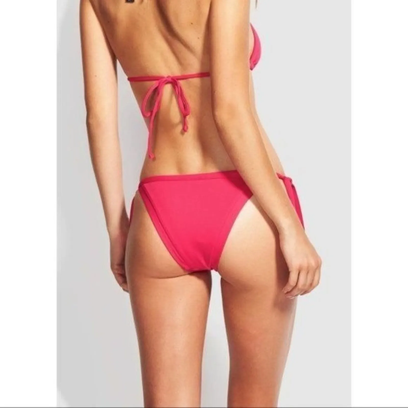 Seafolly Brazilian‎ Tie Side Bikini Bottom Size 10 NWT - Image 3