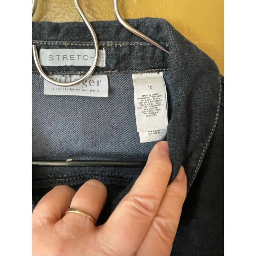 Villager size 18 dark wash denim jacket. - Image 7
