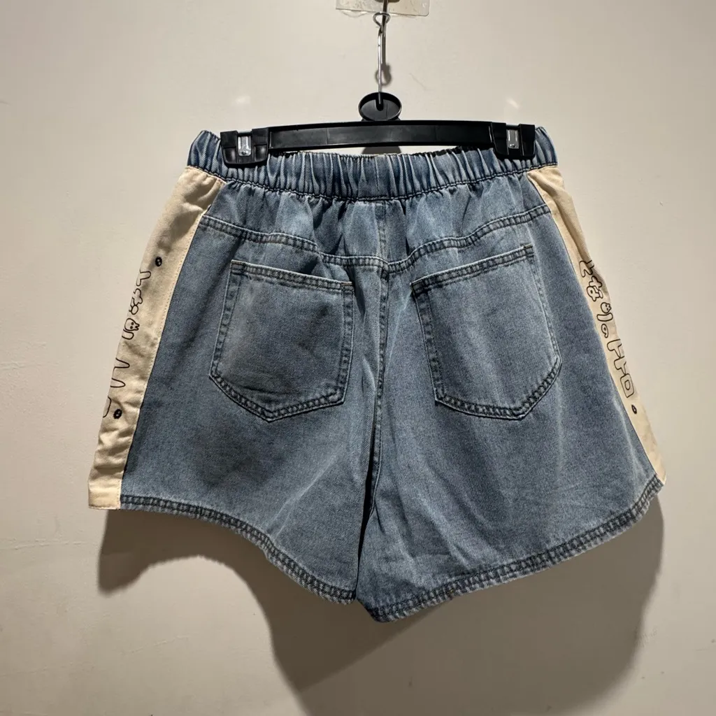 Studio Ghibli My Neighbor Totoro Drawcord Denim Shorts - Image 8