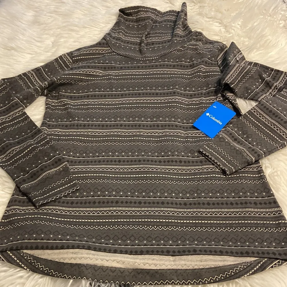 Columbia Drifted Snow Pull Over shirt size XL brand new gray color - Image 8