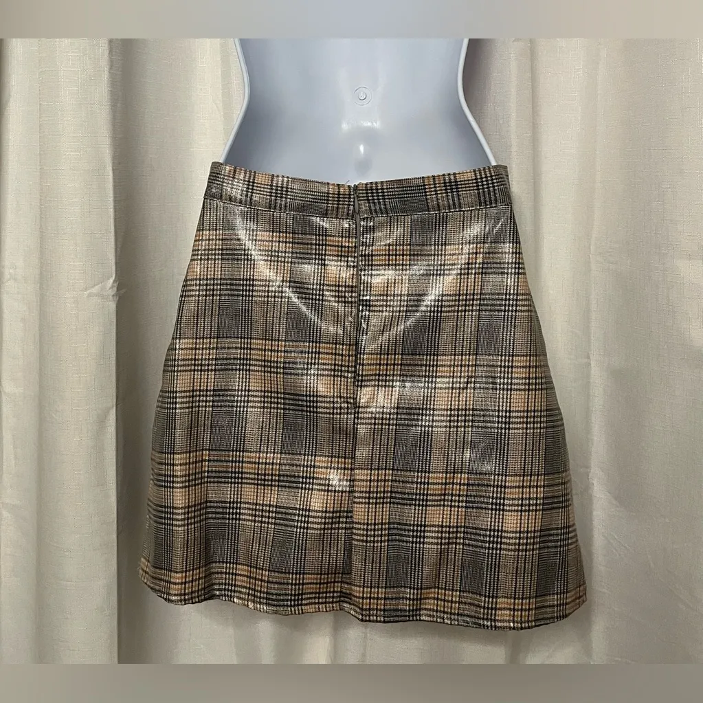 Storets Women’s Plaid Mini Skirt 100% Polyester Size Small - Image 3