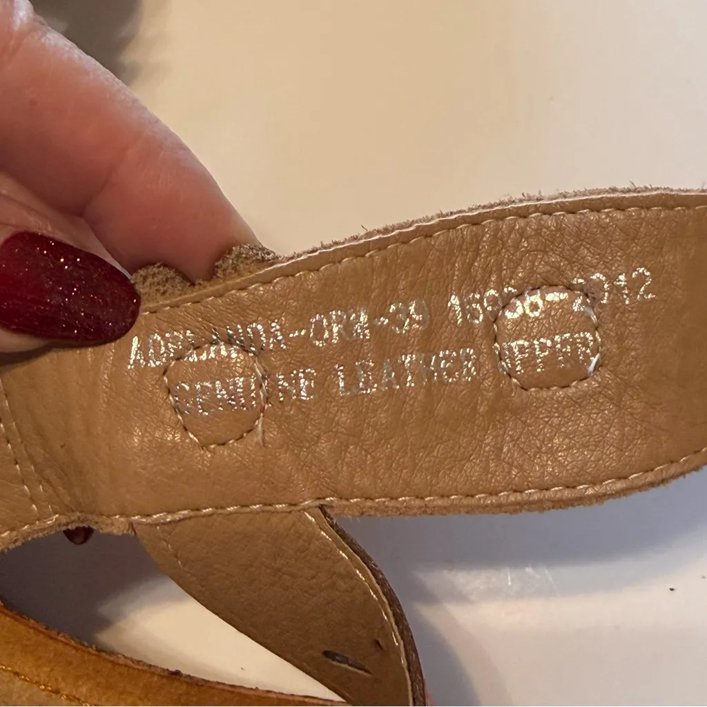 Spring Step L'Artiste Women's Adelanda Slide Sandal leather floral bohemian sz 8 - Image 13