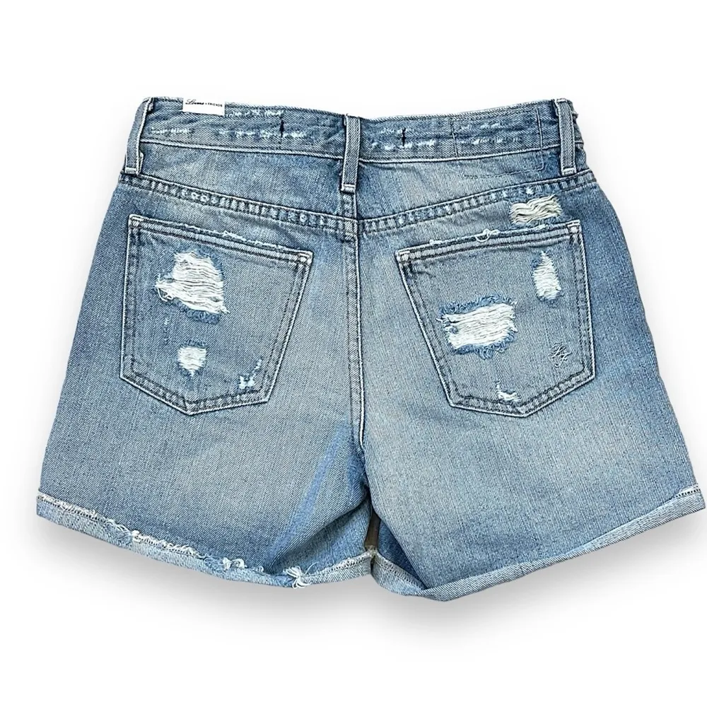 Lovers & Friends Dylan Boyfriend jeans shorts, distressed, color Harper, sz 24 - Image 4