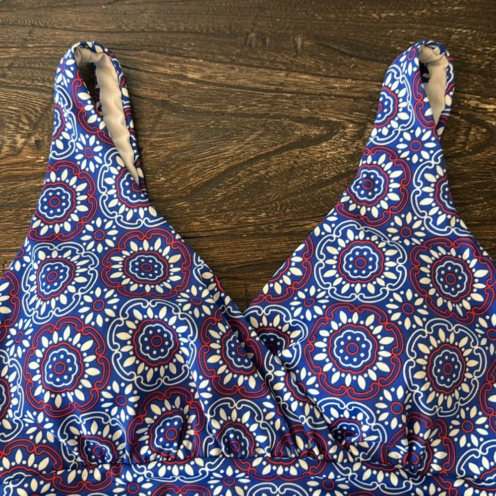 Boden Talamanca One Piece Swimsuit Navy Blue Scoop Neck Size 4 Classic Coastal - Image 6