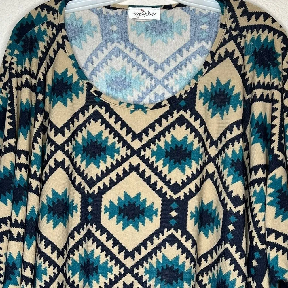 The ZigZag‎ Stripe Top Tan Size XL - Image 2