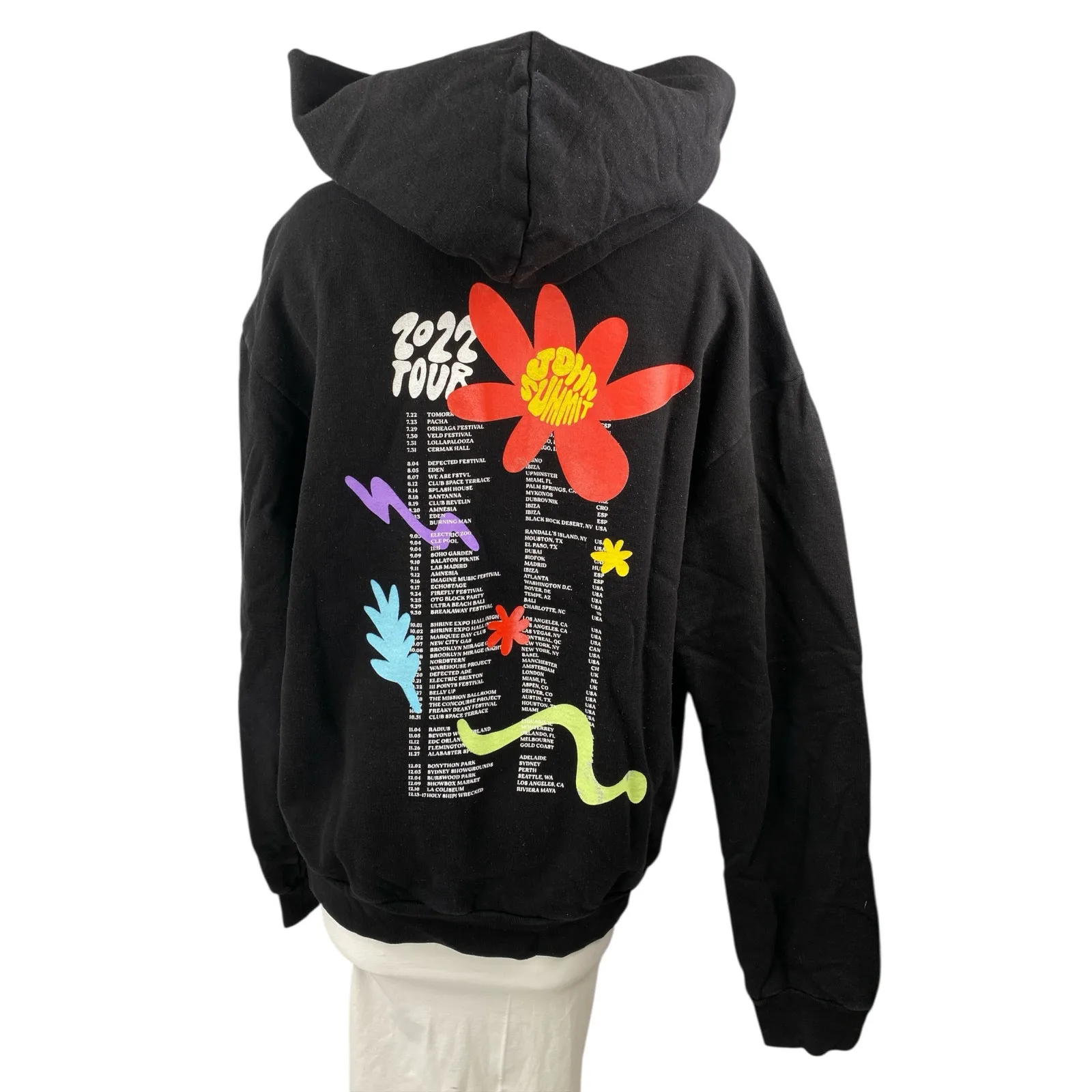 John Summit “ Off The Grid” Women's Black DJ Tour Hoodie Sweatshirt Top Size M Size M - Image 2