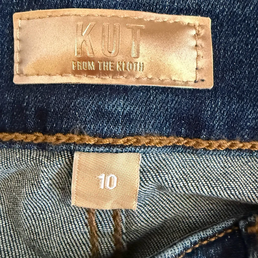 Kut From The Kloth High Rise Double Button Bootcut Jean Blue 10 NWT STITCH FIX - Image 6