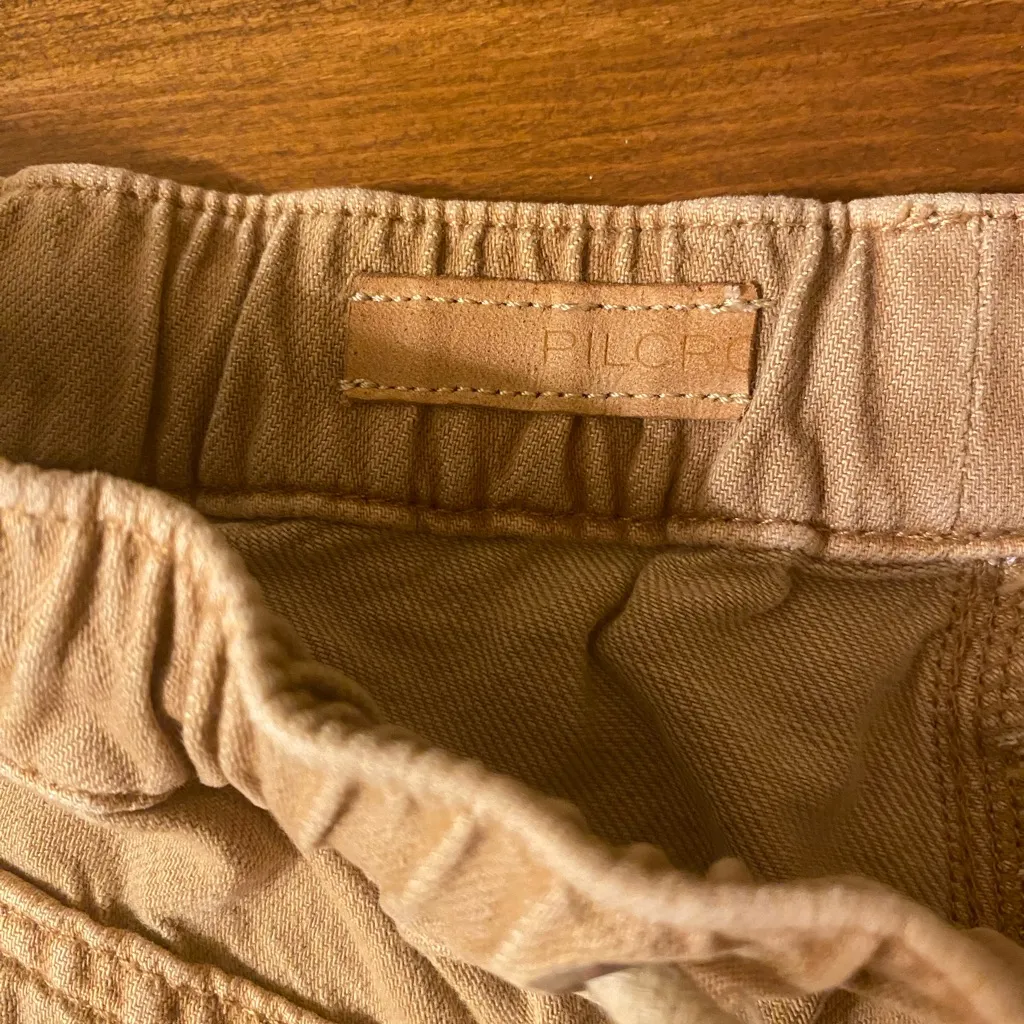 Women’s Pilcro Anthropologie Ultra Hi-Rise Pull On Khaki Pant SzSmall - Image 5