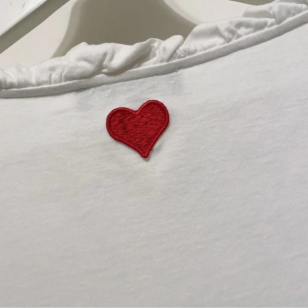 Twin Set White Cotton heart ❤️ T - Image 5