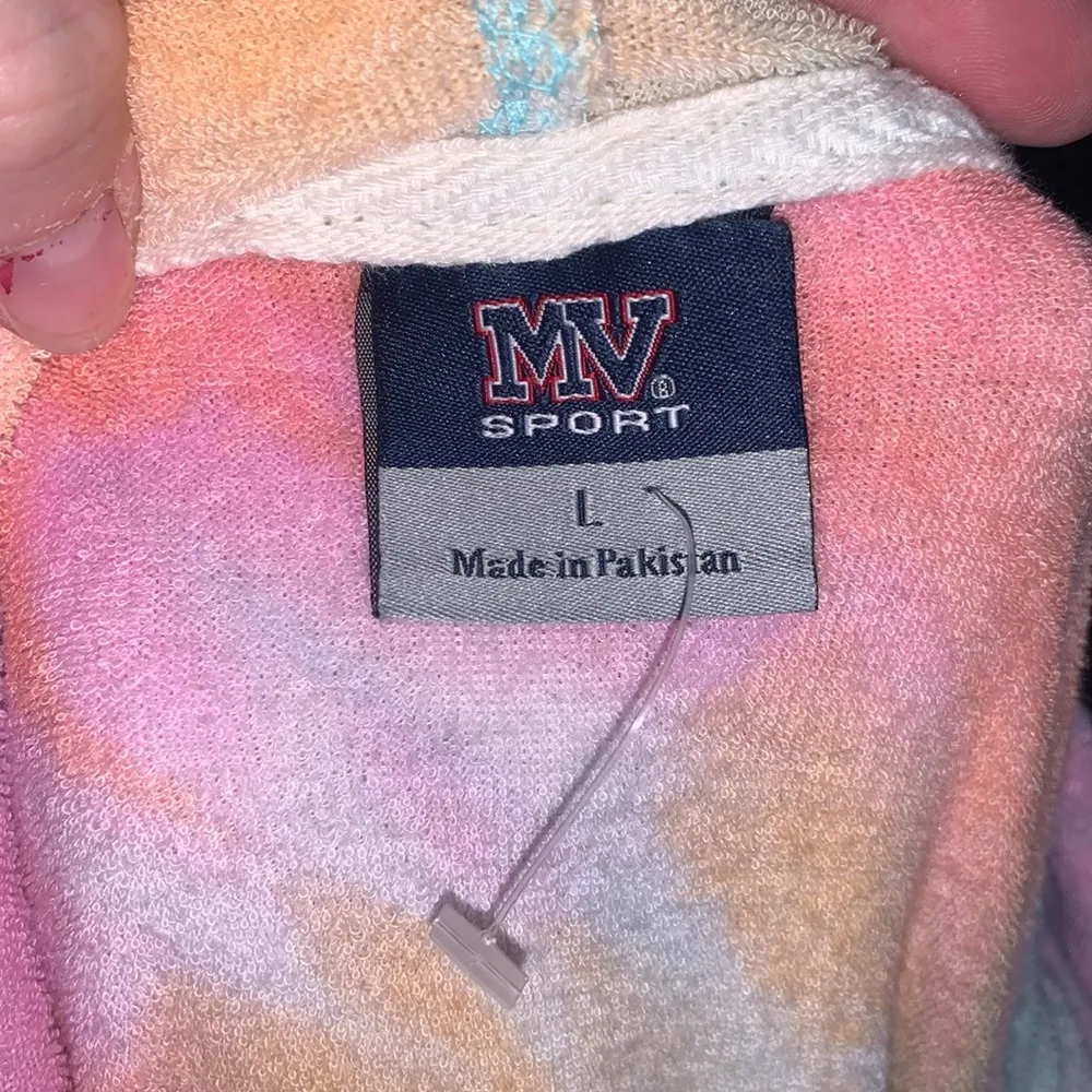 MV Sport Wallowa Lake Oregon Good Vibes Only Colorful Tie-Dye Hoodie Pullover Sweatshirt - Image 8