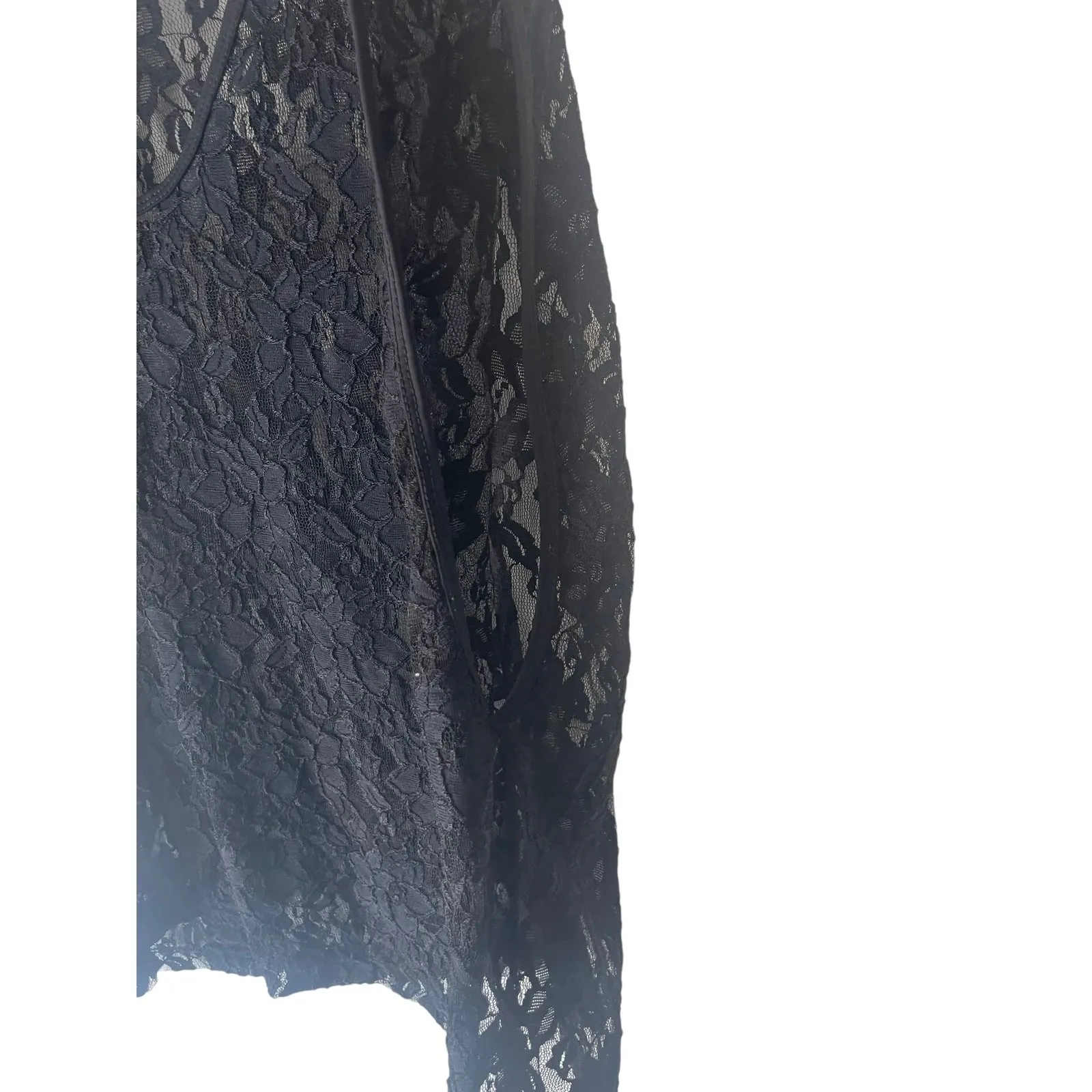 Tvik Womens‎ Size Small Black Lace Floral Swimwear Cover - Image 5