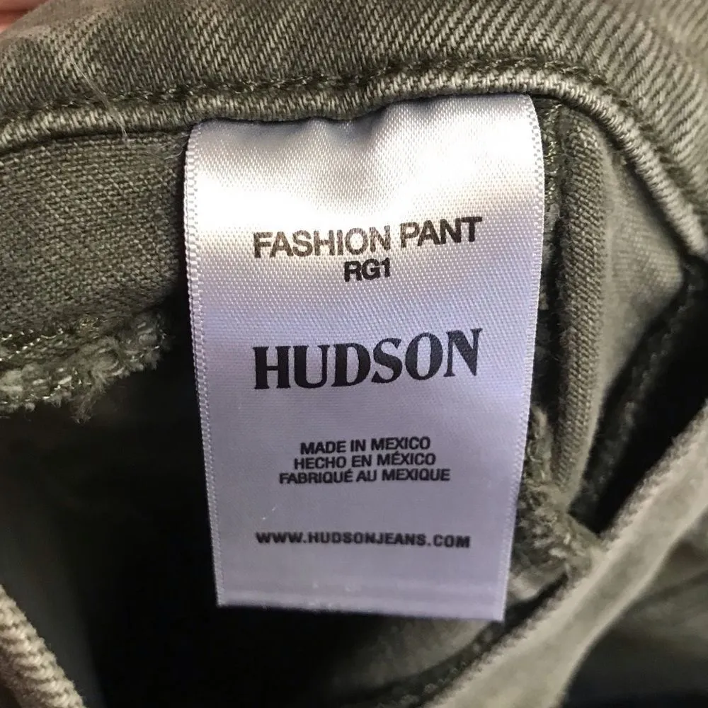 Anthropologie Hudson Utility Straight Ankle Jean with belt Rifle Green 26 NWT - Image 11