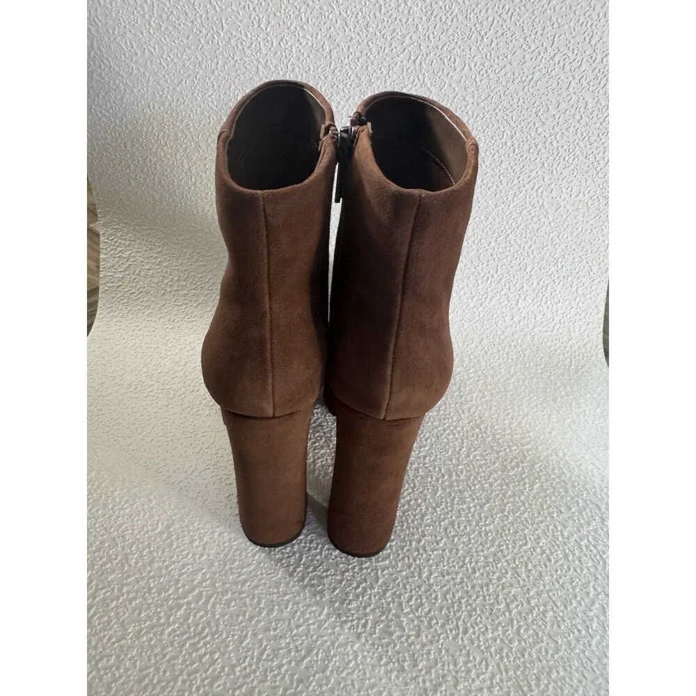 Sam Edelman Eli  Toasted Coconut Closed toe Suede Platform Ankle Dress Boots 9M - Image 6