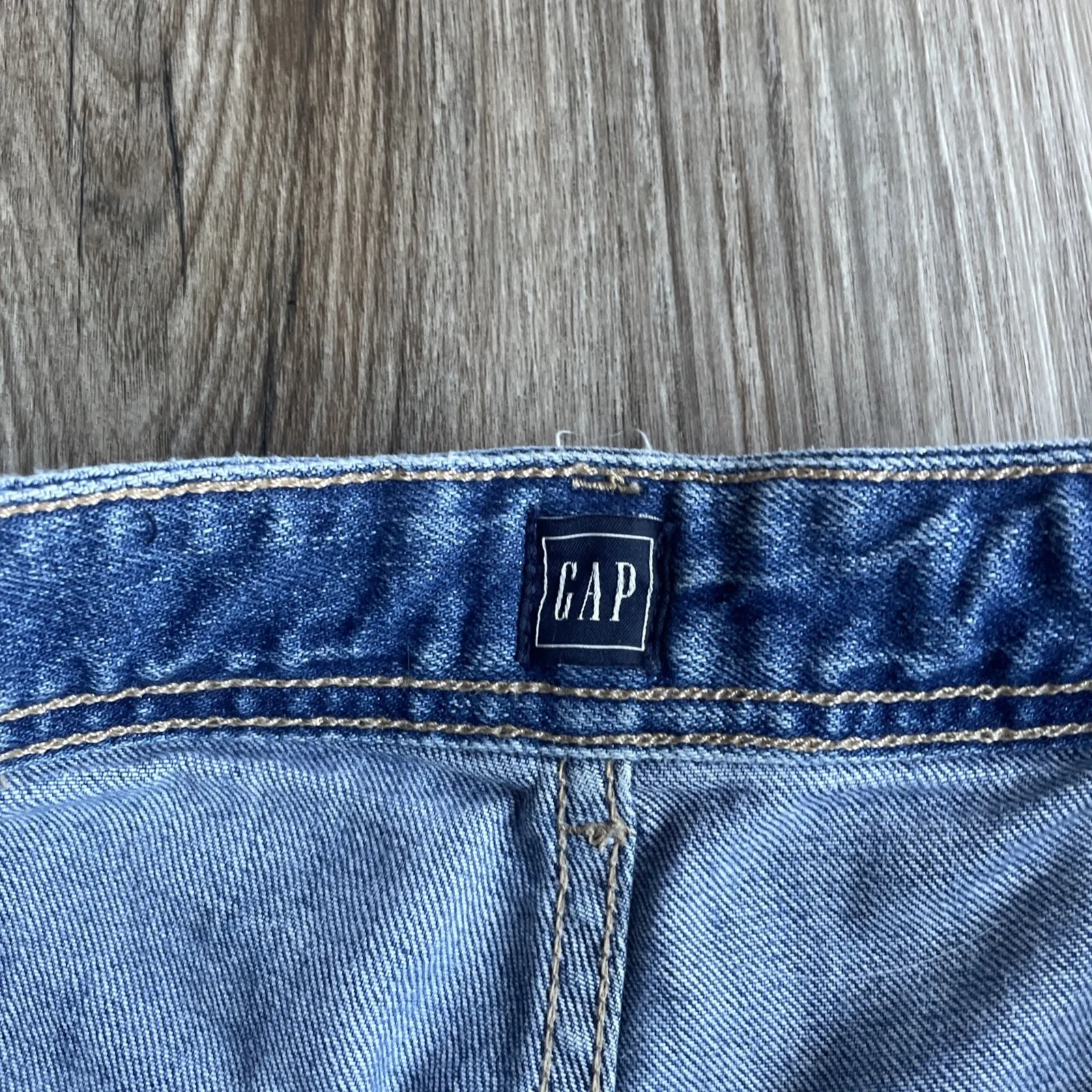 Gap High Rise Wide Leg Size 6 Retro 90s Cropped Ankle Baggy Oversized - Image 3