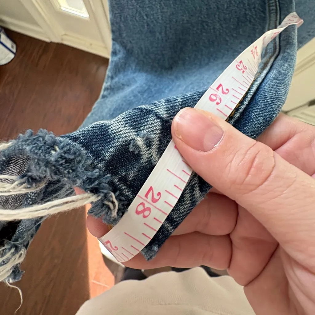 Sandro Fluffy Distressed Wide-Leg Jeans Size 36 (4) - Image 8