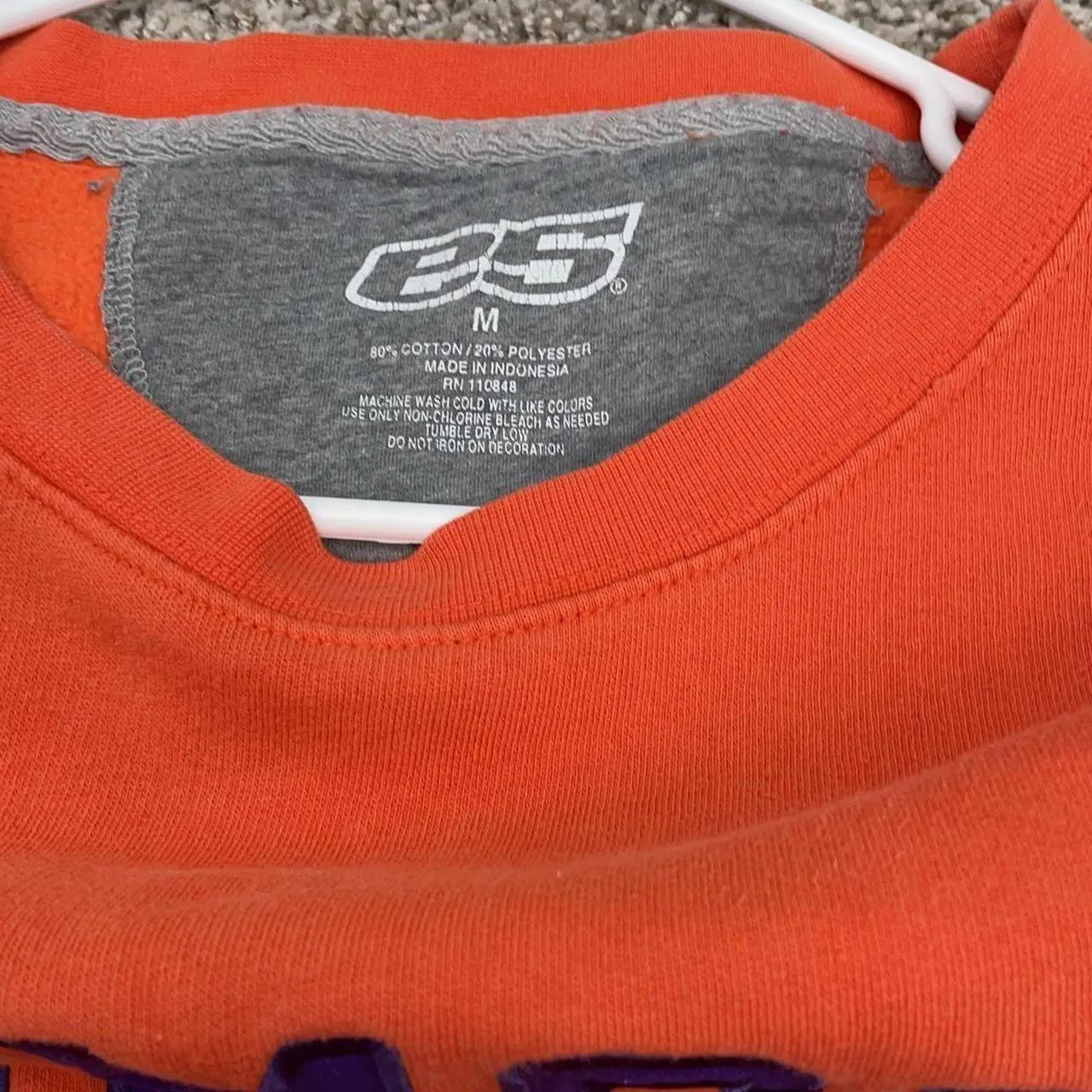 Vintage Clemson Crewneck Orange Size M - Image 2