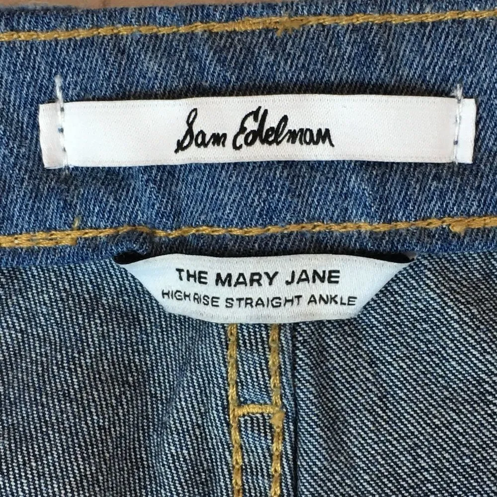 Sam Edelman MaryJane High Rise Straight Ankle Jean - Image 7