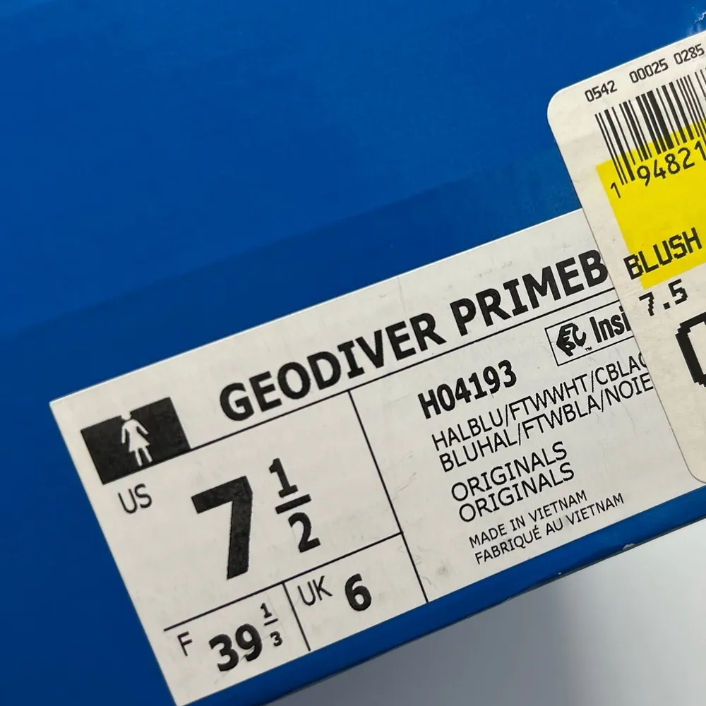 Adidas GEODIVER PRIMEBLUE Sneaker SHOES Size 7.5 Pink Blush & Cream NEW - Image 7