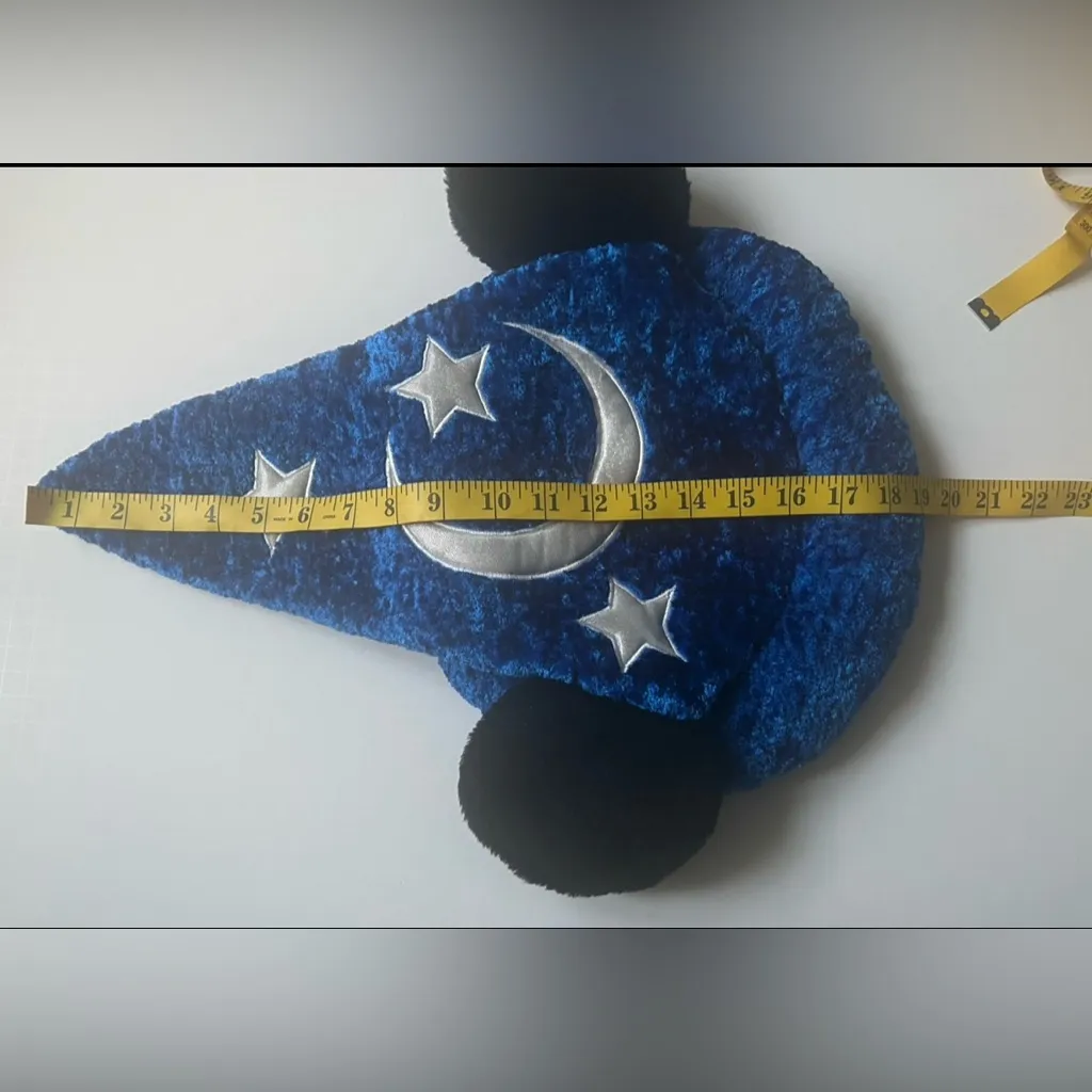 Disney Parks Mickey Fantasia Sorcerer Apprentice Wizard w/ Ears Adult Blue - Image 6