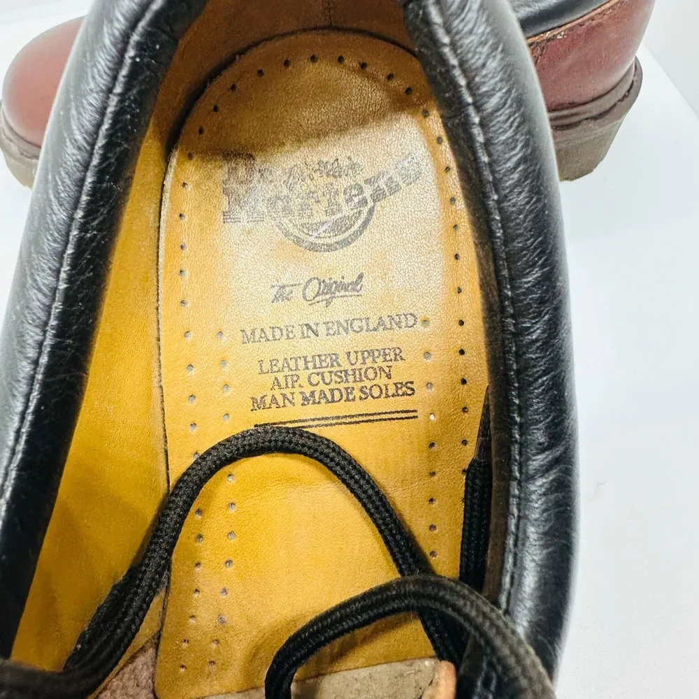 Vintage Doc Martens Brown Lace Up Leather Oxford 5-Eye Lace Up Shoe Size 4 - Image 8