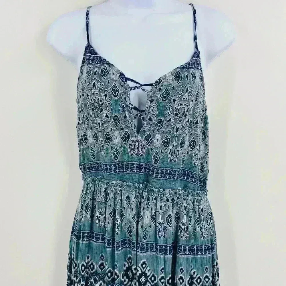 Patrons‎ of Peace Blue Paisley Maxi Dress Size M - Image 3