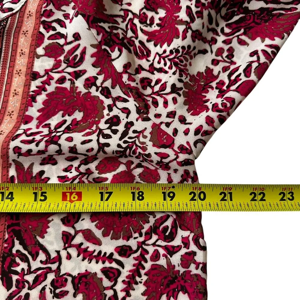 Cynthia Rowley Multicolor Printed Top Women Blouse Size Medium | 71-35 - Image 4