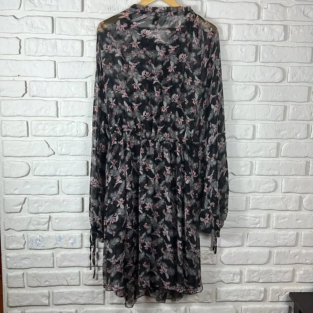 Victoria's Secret floral chiffon duster/ swim coverup size M/L - Image 10