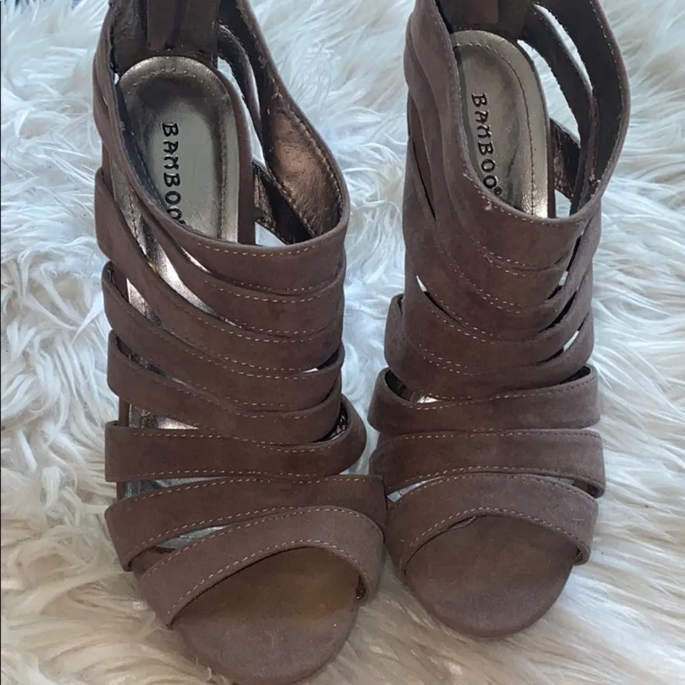 ✨2xHP✨Bamboo 'Driven-56' Strappy Wedges✨ - Image 6