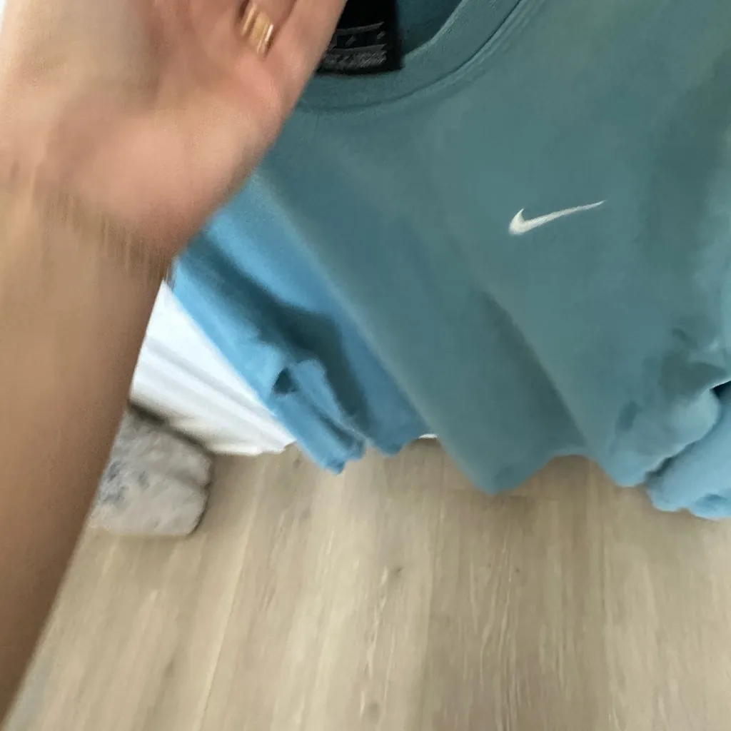 Nike Men's Teal Crewneck Sweater - Image 2