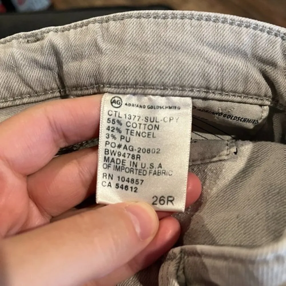 AG Adriano Goldschmied 🌺 Adriano Goldschmied 'Stevie Ankle' grey Slim Straight jeans - Image 5