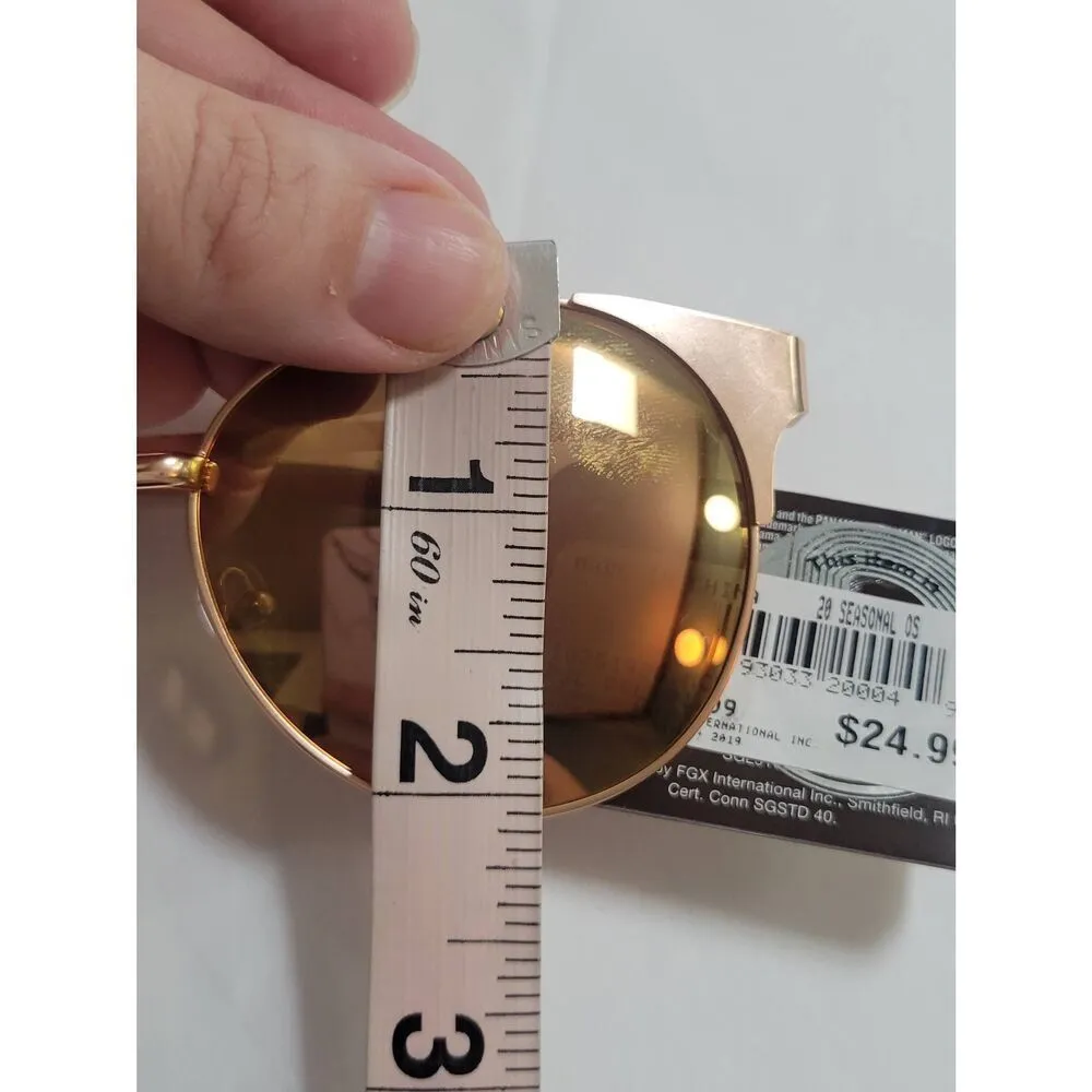 Panama Jack Polarized Mirrored Rose Gold Aviator Sunglasses New - Image 9