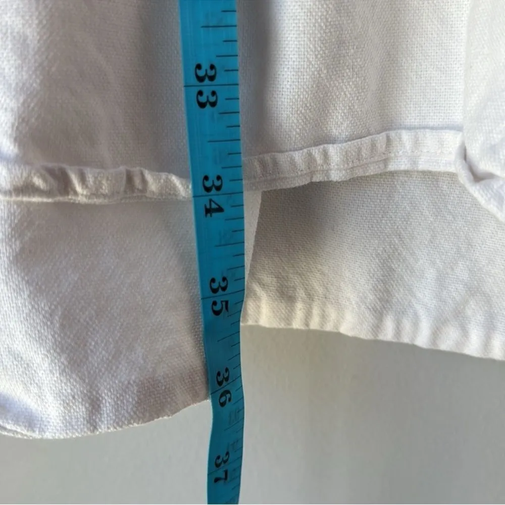 Eloquii  Button Down Shirt Dress White - Image 6