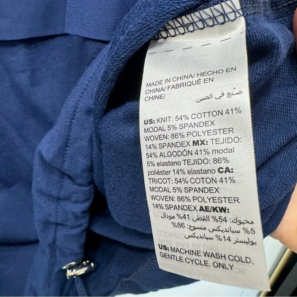 Chico’s Zenergy Mixed Knit Pullover Long Sleeve Top in Tonga Navy Blue 1/M - Image 11