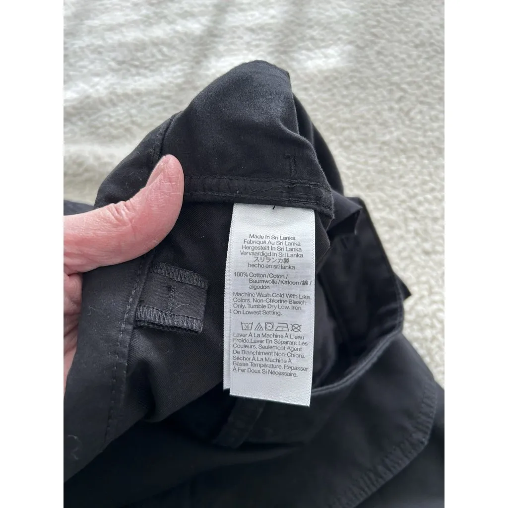 MADEWELL$128 Seamed Barrel-Leg Utility Pant Jet Black Garment-Dyed Twill Size 16 - Image 14