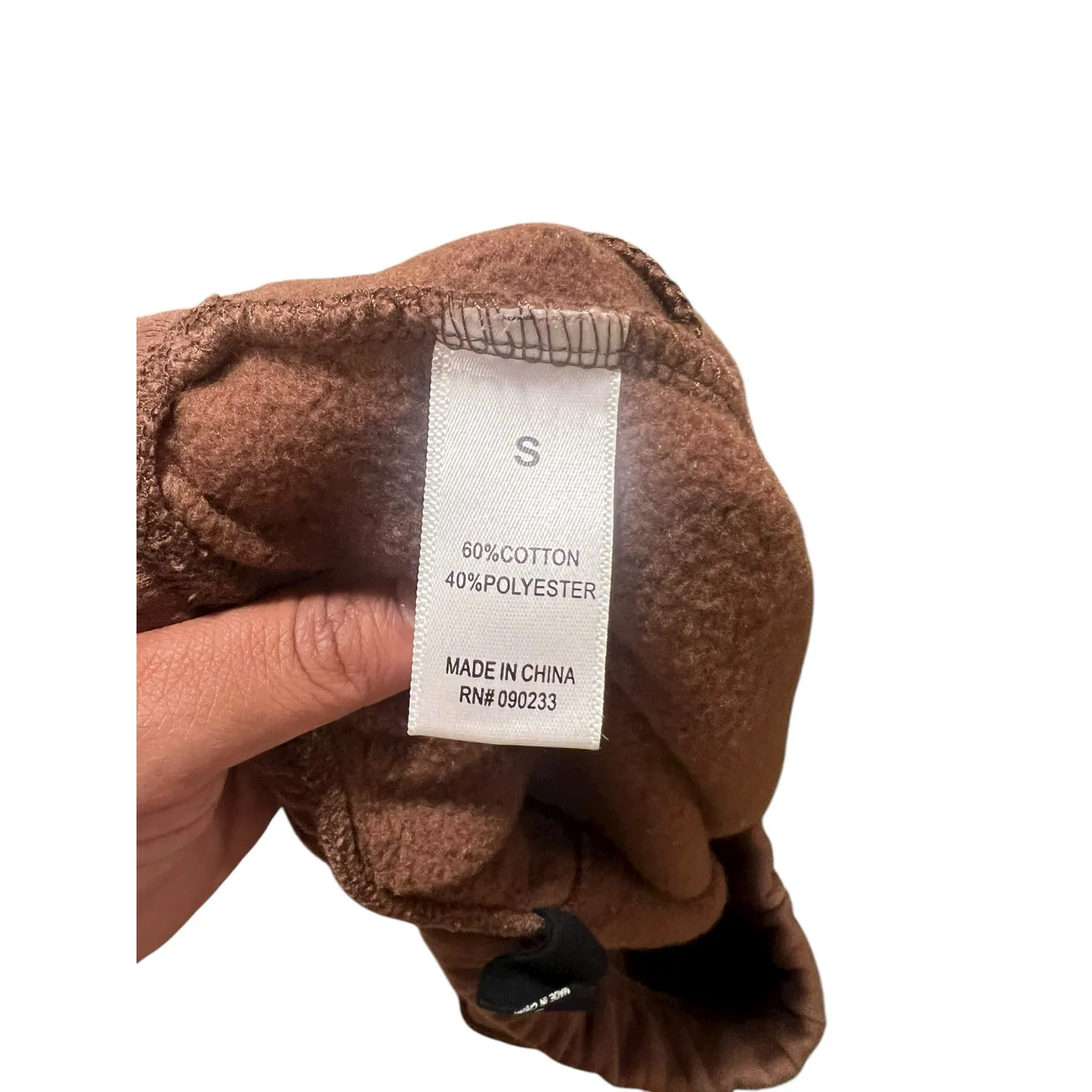 Pacsun French Terry Club Sweat Shorts Brown Small Lounge Cozy - Image 4