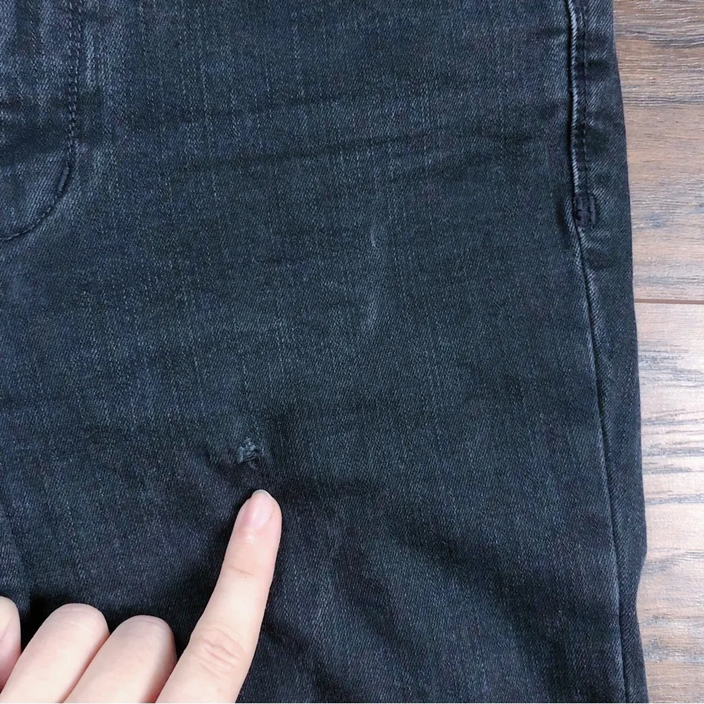 Madewell • High Riser Skinny Jeans faded black Lunar washed stretch denim - Image 9