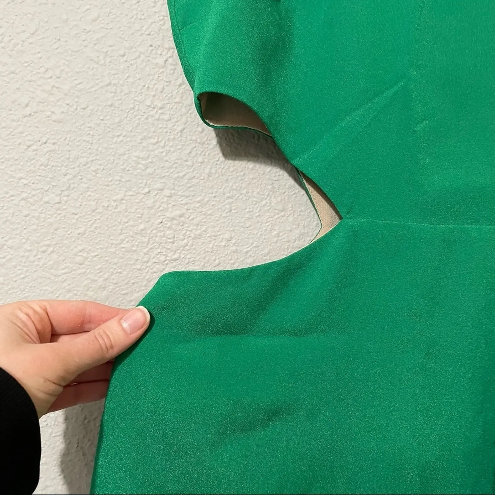 Revolve Naven Kelly Green Silk Cut Out Mini Dress Womens M Baddie Rave Cocktail - Image 7