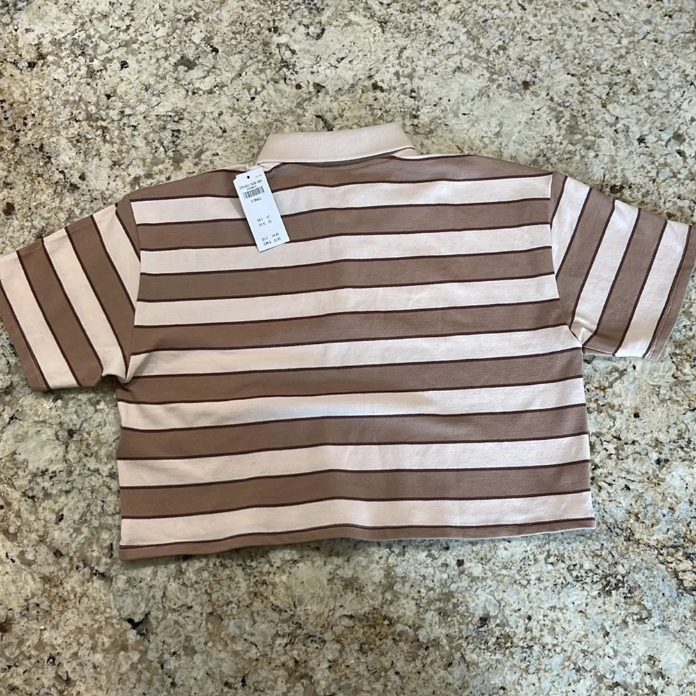 𝅺HOLLISTER cropped polo top short sleeve shirt - Image 5